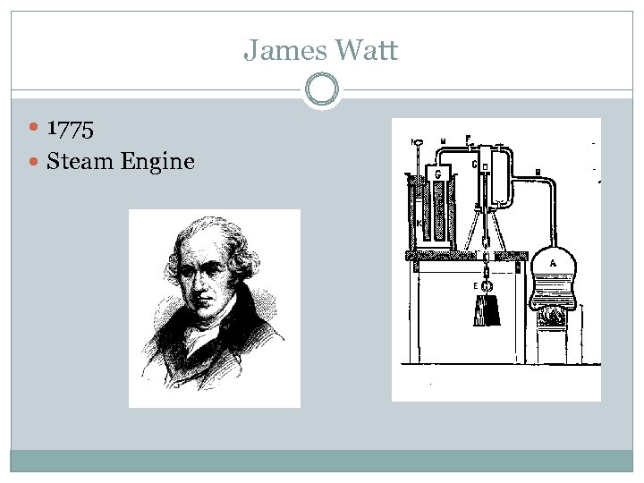 James Watt 1775 Steam Engine 