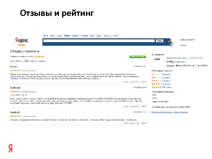Отзывы и рейтинг 