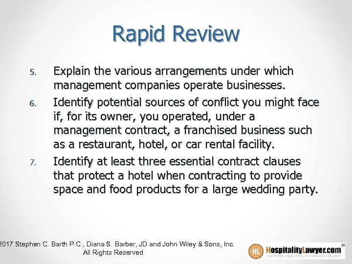 Rapid Review 5. 6. 7. Explain the various arrangements under which management companies operate