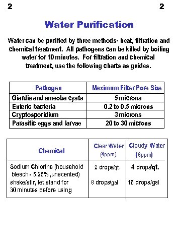 2 2 Water Purification Water can be purified by three methods- heat, filtration and