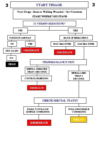 3 3 START TRIAGE Voice Triage - Remove Walking Wounded - Use Volunteers START