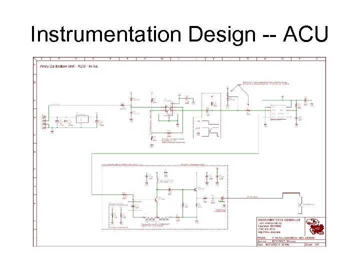Instrumentation Design -- ACU 