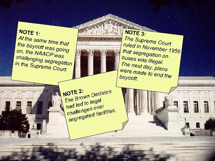 NOTE 1: At the sam e time tha t the boyco tt was goin