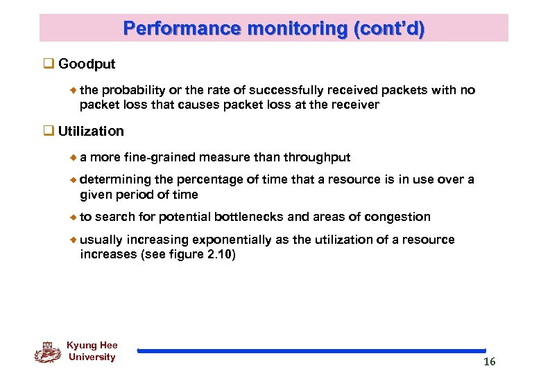 Network Monitoring Prof Choong Seon HONG Kyung Hee