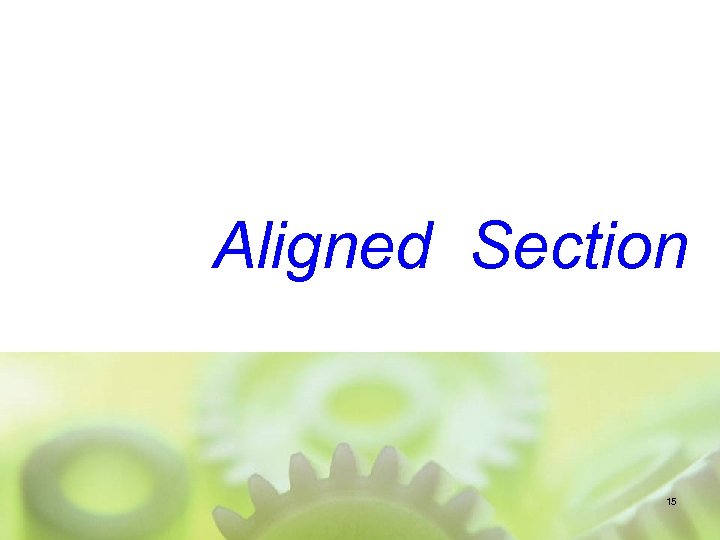 Aligned Section 15 