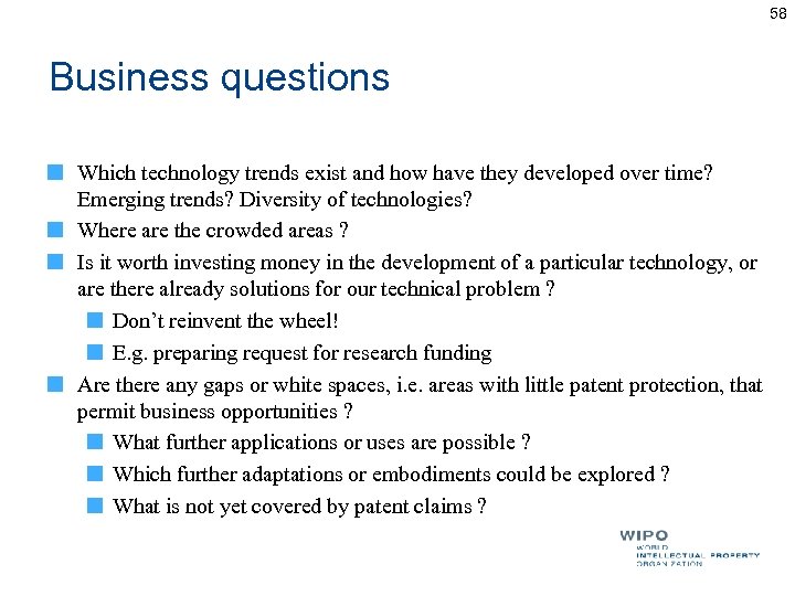 58 Business questions Which technology trends exist and how have they developed over time?