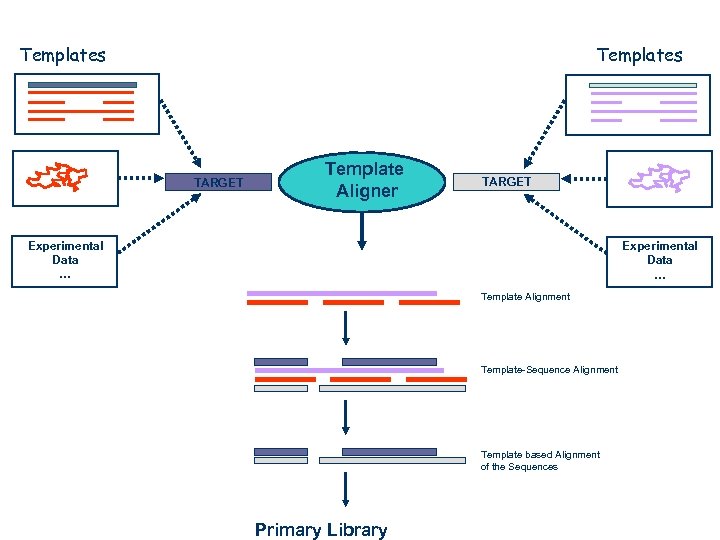 Templates TARGET Template Aligner TARGET Experimental Data … Template Alignment Template-Sequence Alignment Template based