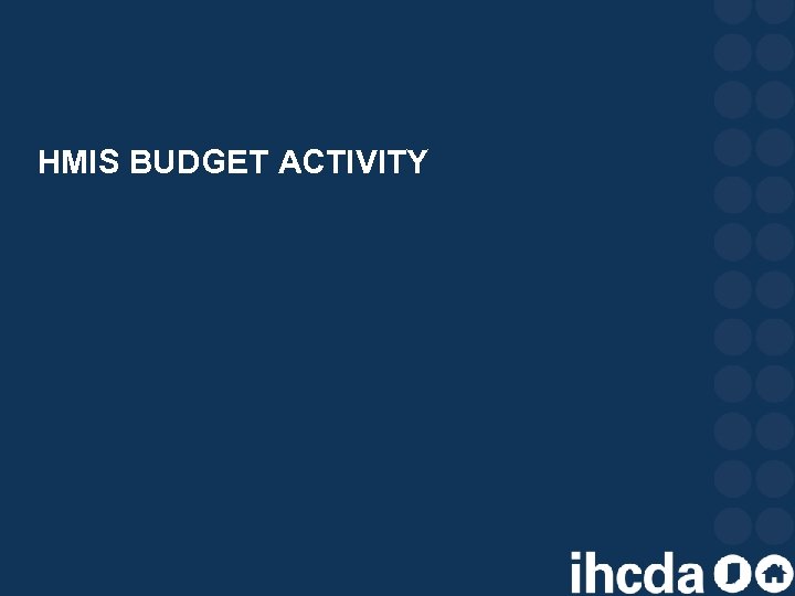 HMIS BUDGET ACTIVITY 