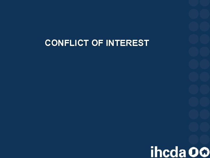 CONFLICT OF INTEREST 