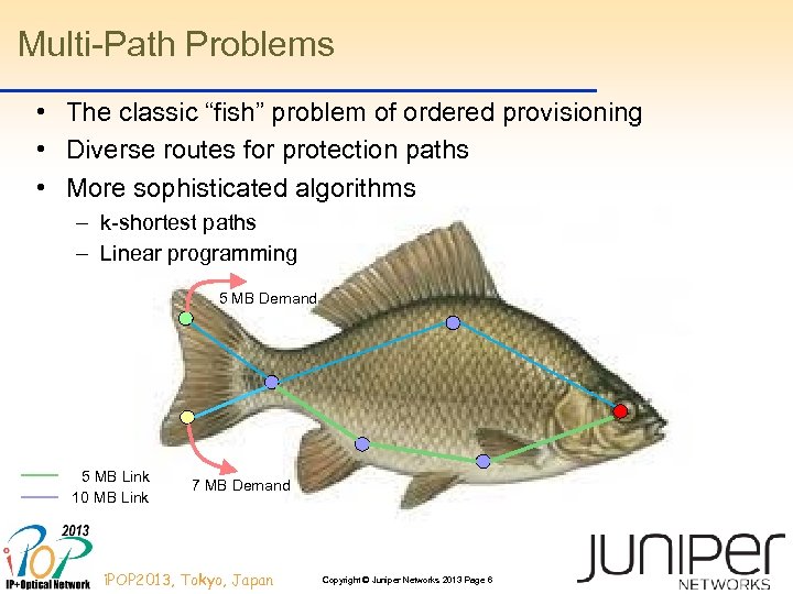 Multi-Path Problems • The classic “fish” problem of ordered provisioning • Diverse routes for