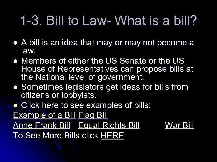 How does a bill become a law at