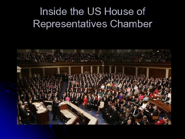 Inside the US House of Representatives Chamber 