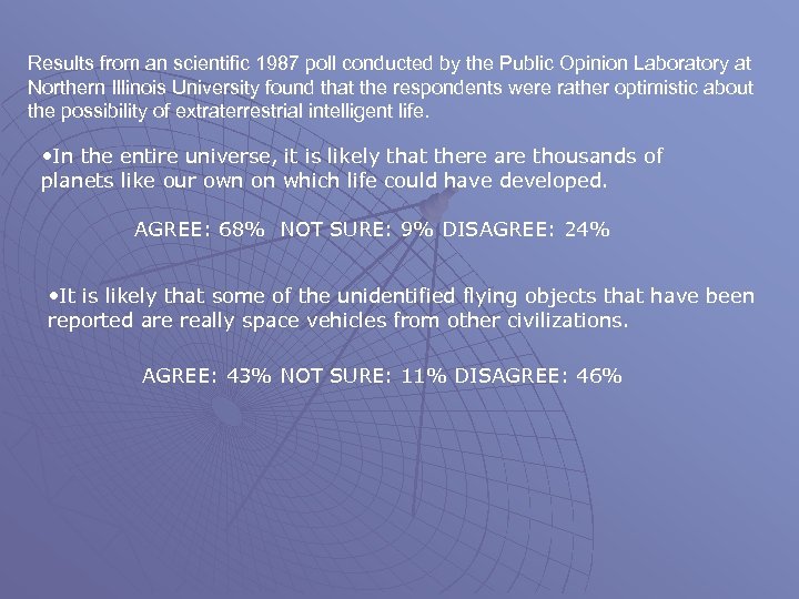 Results from an scientific 1987 poll conducted by the Public Opinion Laboratory at Northern