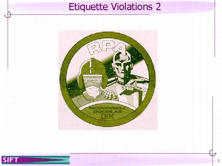 Etiquette Violations 2 5 