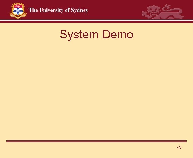 System Demo 43 