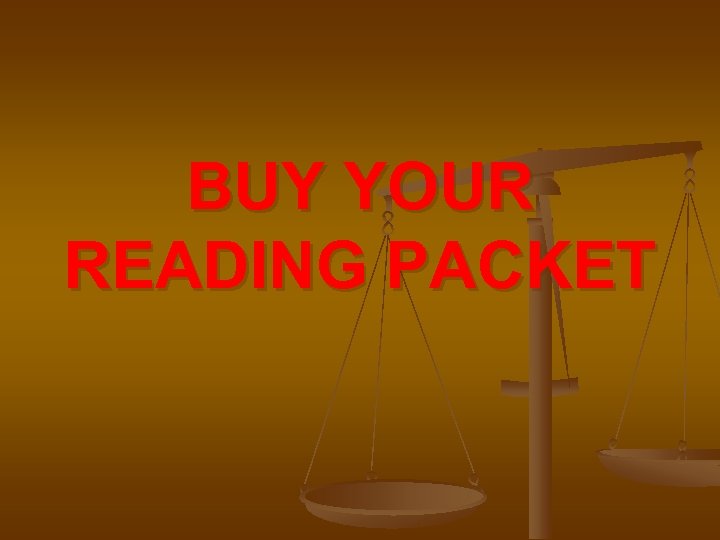 BUY YOUR READING PACKET 