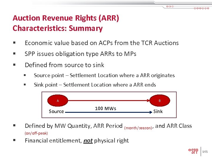 Auction Revenue Rights (ARR) Characteristics: Summary § Economic value based on ACPs from the