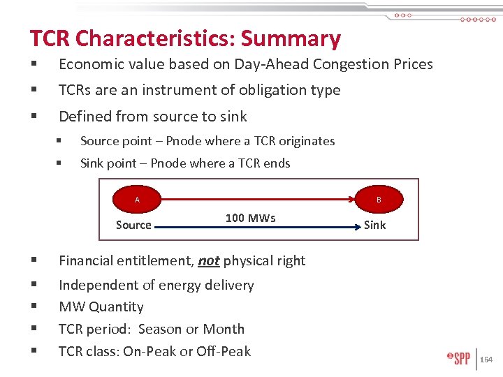 TCR Characteristics: Summary § Economic value based on Day-Ahead Congestion Prices § TCRs are