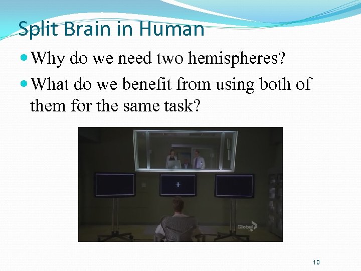 Split Brain in Human Why do we need two hemispheres? What do we benefit