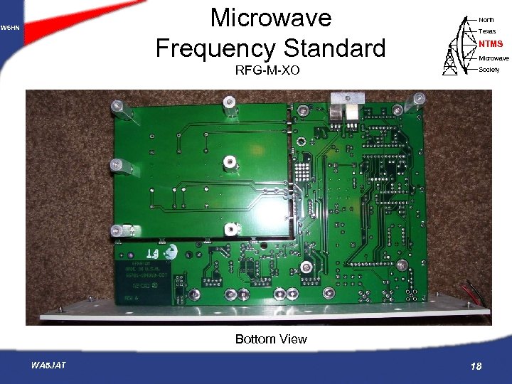 Microwave Frequency Standard W 5 HN RFG-M-XO North Texas NTMS Microwave Society Bottom View