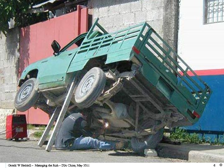 Gerald W Heddell – Managing the Risk – DIA China, May 2011 6 ©