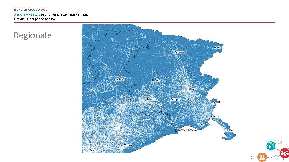 ROMA 22 GIUGNO 2016 AREA TEMATICA 3. INNOVAZIONI E SPERIMENTAZIONI Un’analisi del pendolarismo Regionale
