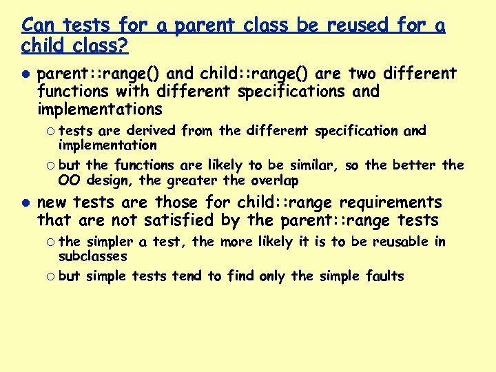 Can tests for a parent class be reused for a child class? parent: :
