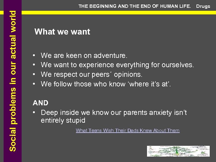 Social problems in our actual world THE BEGINNING AND THE END OF HUMAN LIFE.