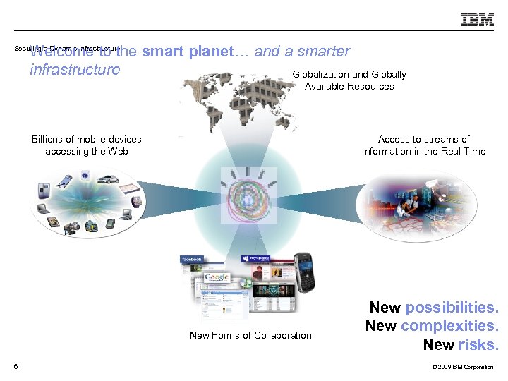 Welcome to the smart planet… and a smarter infrastructure Globalization and Globally Securing a