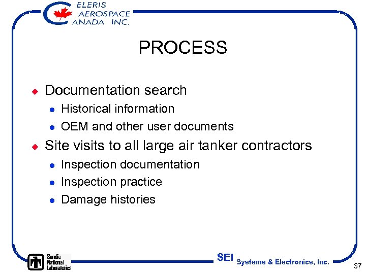 PROCESS ¿ Documentation search l l ¿ Historical information OEM and other user documents