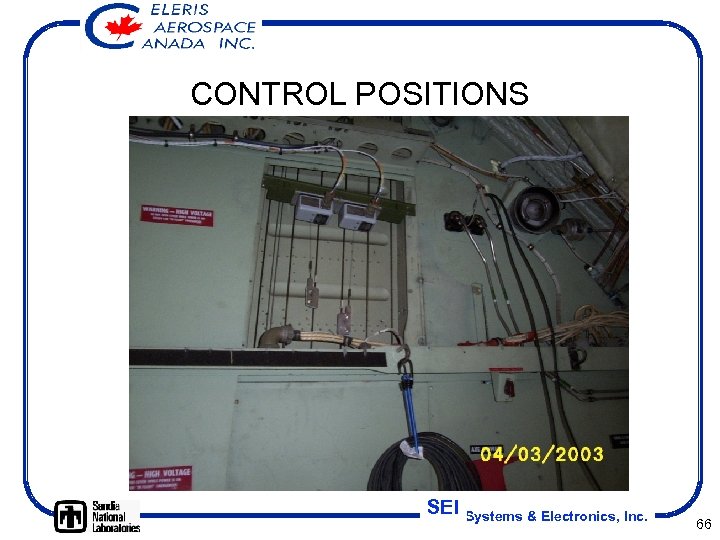 CONTROL POSITIONS SEI Systems & Electronics, Inc. 66 