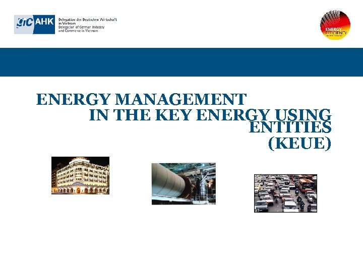 ENERGY MANAGEMENT IN THE KEY ENERGY USING ENTITIES (KEUE) 