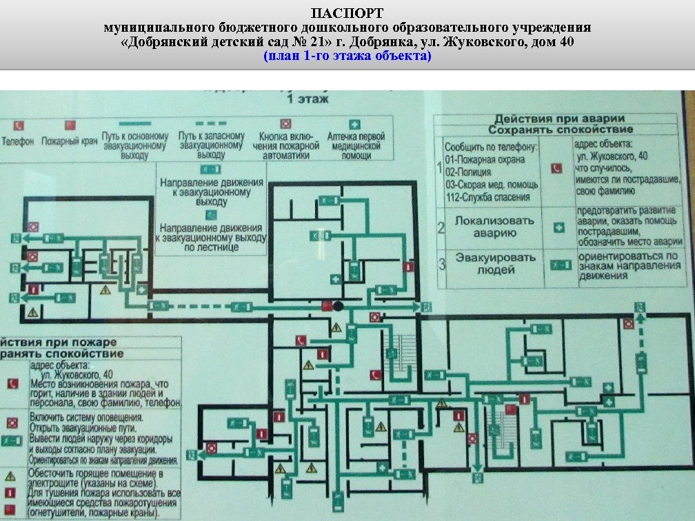 ПАСПОРТ муниципального бюджетного дошкольного образовательного учреждения «Добрянский детский сад № 21» г. Добрянка, ул.