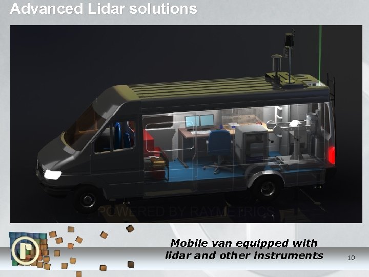 Advanced Lidar solutions Mobile van equipped with lidar and other instruments 10 