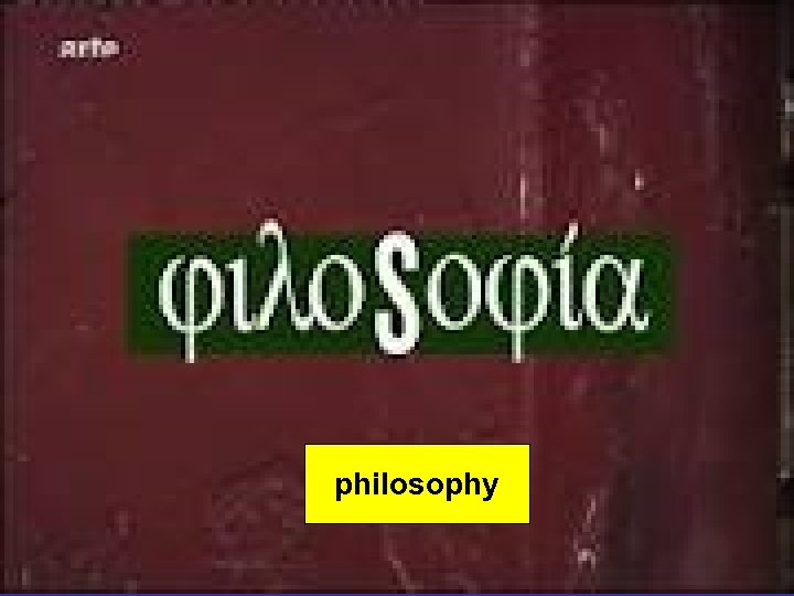 philosophy 