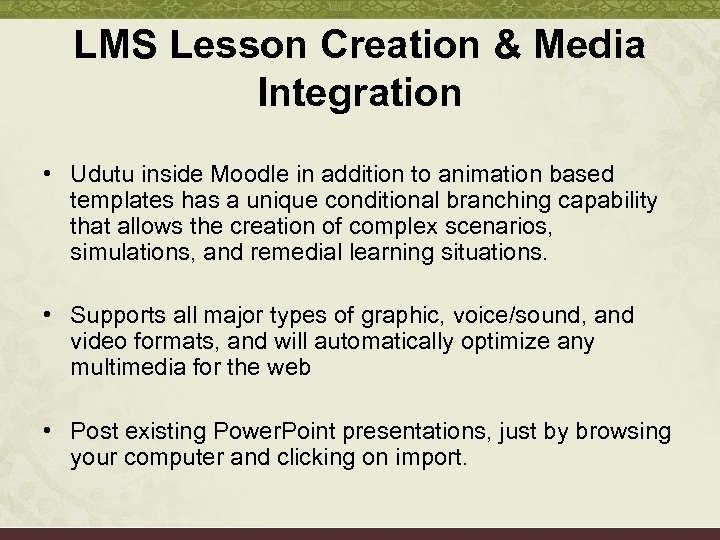 LMS Lesson Creation & Media Integration • Udutu inside Moodle in addition to animation
