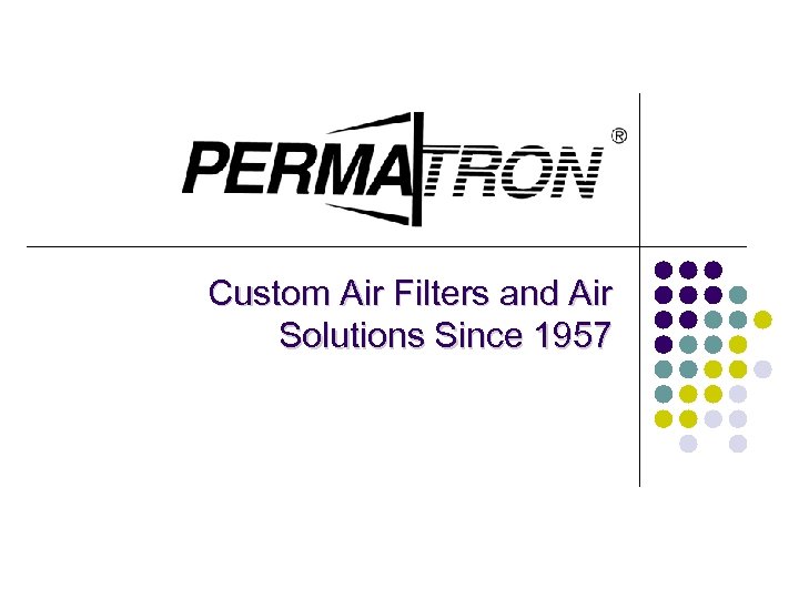 Custom Air Filters and Air Solutions Since 1957 