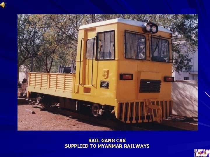 OEPL RAIL GANG CAR SUPPLIED TO MYANMAR RAILWAYS 