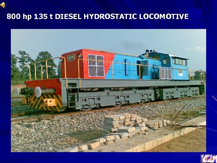 OEPL 800 hp 135 t DIESEL HYDROSTATIC LOCOMOTIVE 