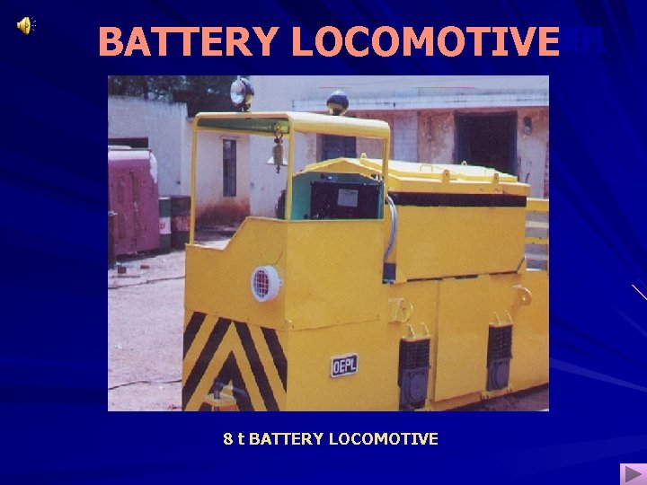 BATTERY LOCOMOTIVEOEPL 8 t BATTERY LOCOMOTIVE 