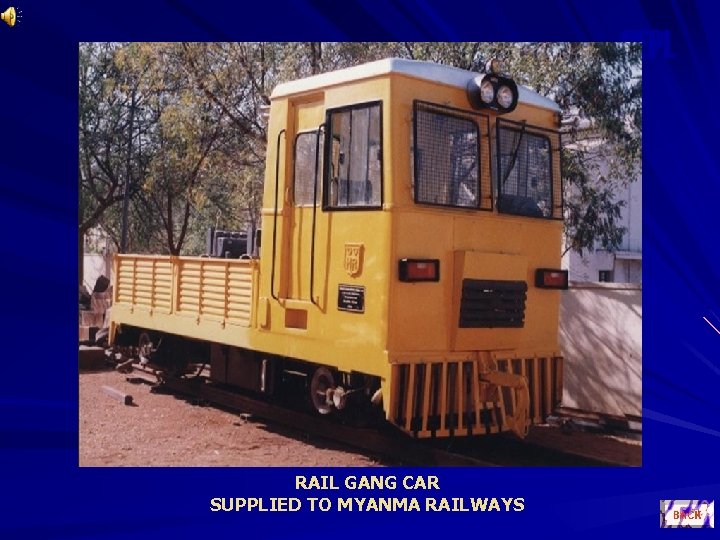 OEPL RAIL GANG CAR SUPPLIED TO MYANMA RAILWAYS 