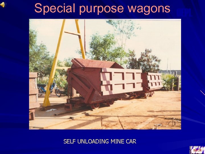 Special purpose wagons OEPL SELF UNLOADING MINE CAR 