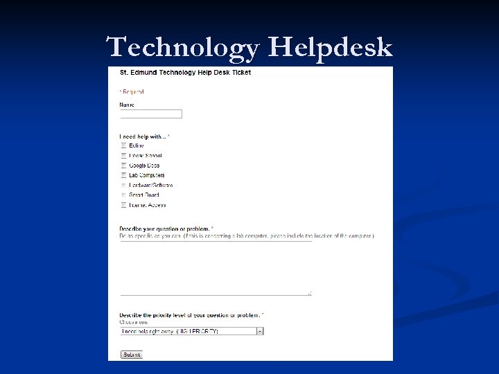 Technology Helpdesk 