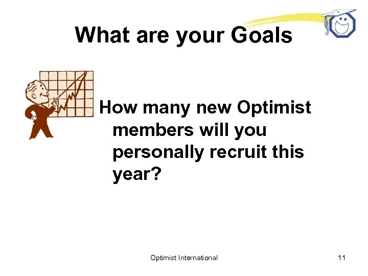 What are your Goals How many new Optimist members will you personally recruit this