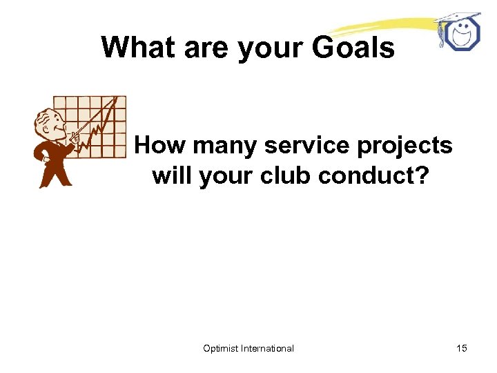 What are your Goals How many service projects will your club conduct? Optimist International