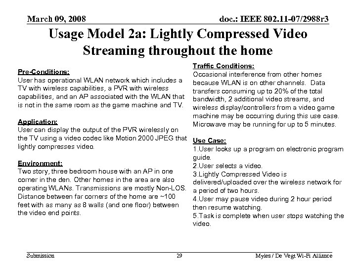 March 09, 2008 doc. : IEEE 802. 11 -07/2988 r 3 Usage Model 2