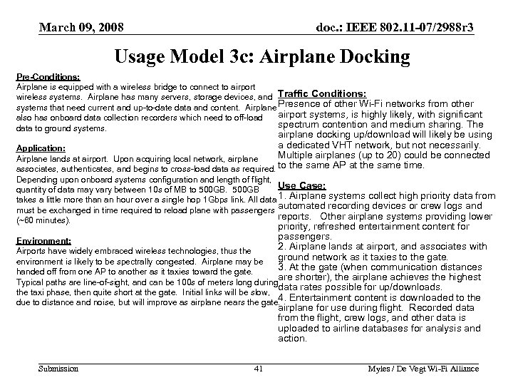 March 09, 2008 doc. : IEEE 802. 11 -07/2988 r 3 Usage Model 3