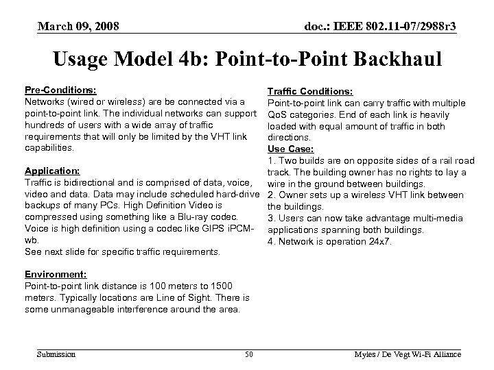 March 09, 2008 doc. : IEEE 802. 11 -07/2988 r 3 Usage Model 4