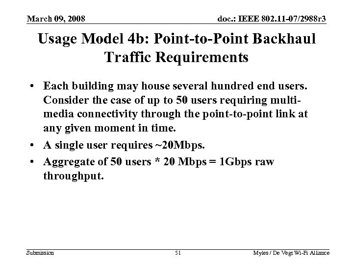 March 09, 2008 doc. : IEEE 802. 11 -07/2988 r 3 Usage Model 4