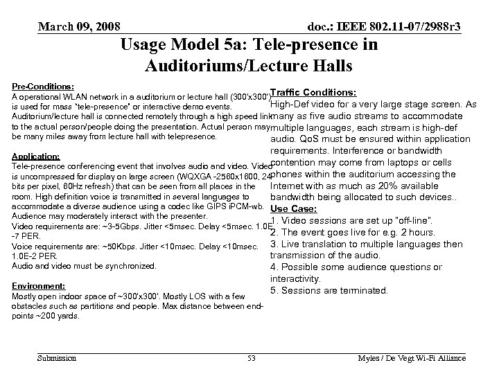 March 09, 2008 doc. : IEEE 802. 11 -07/2988 r 3 Usage Model 5
